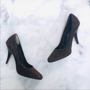 bcbgmaxazria Brown Suede Stilleto Heels